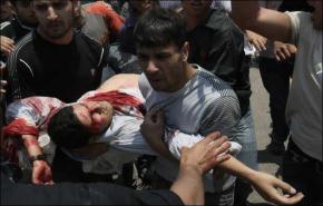 وصول جرحى فلسطينيين الى طهران للعلاج 