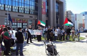 اعتصام تضامني مع الأسرى الفلسطينيين في مانشستر البريطانية