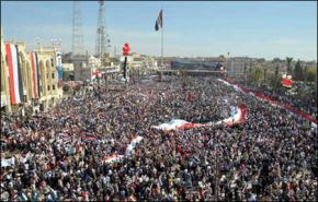 مسيرات ضخمة بسوريا دعما لبرنامج الإصلاح الشامل