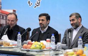 احمدي نجاد: اكتشاف الحقل الغازي الجديد سيغير المعادلات