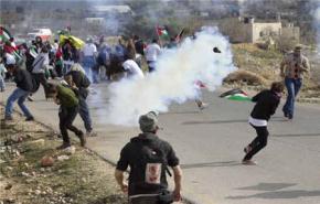 اشتباكات بين متظاهرين وجيش الاحتلال الاسرائيلي بالضفة
