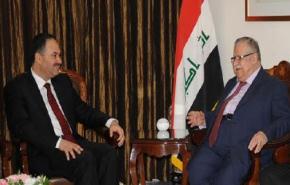 الطالباني يبحث مع العيساوي آخر التطورات السياسية 