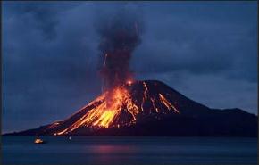 اندلاع بركان شمال إندونيسيا