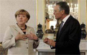 ميركل في البرتغال للدفاع عن اجراءات تقشف