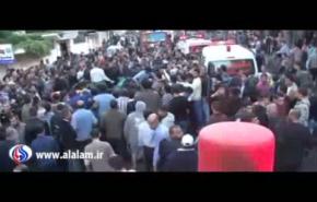 مشاهد من اغتيال القائد العام لكتائب القسام في غزة أحمد الجعبري 