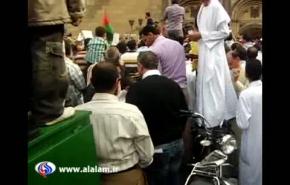  مظاهرات أمام الجامع الأزهر بالقاهرة لمساندة المقاومين في غزة 