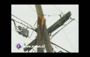 فيضانات اثر أمطار غزيرة اجتاحت الولايات المتحدة الاميركية