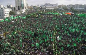 حماس تحتفل بذكرى ربع قرن على تاسيسها بحضور شخصيات من فتح