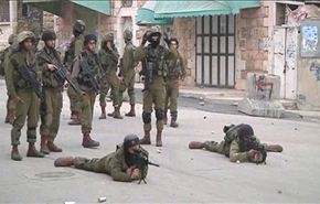 درگیری اشغالگران با فلسطینی ها در الخلیل