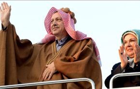 اردوغان در لباس لورنس انگلیس