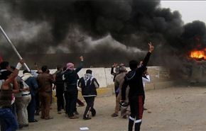 حملۀ اغتشاشگران به مقر ارتش عراق در فلوجه