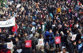 تظاهرات تونسی ها در اعتراض به دخالت فرانسه