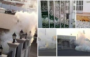 شلیک گاز سمی به داخل منازل و مساجد بحرین
