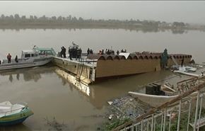 رستوران شناور بر رود دجله در بغداد، غرق شد