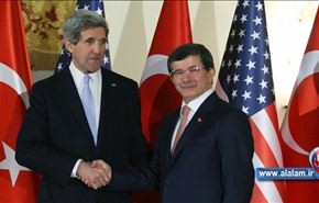 الازمة السورية تتصدر مباحثات كيري في تركيا