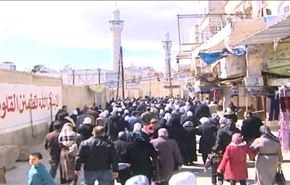 مسيرات تحد لحصار مرقد السيدة زينب (ع) في دمشق