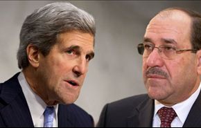 المالكي يبحث مع كيري موضوعات الارهاب وسوريا