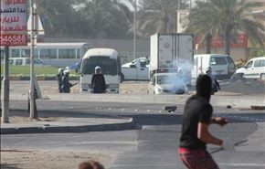 مشاهد من قمع الامن البحريني للمحتجين بذكرى التدخل السعودي