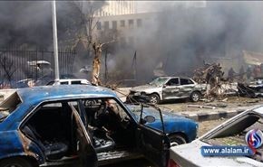 نخستین تصاویر از انفجار تروریستی در دمشق