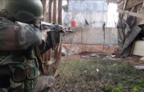 الجيش السوري يطهر منطقة جوبر+ فيديو قناة العالم