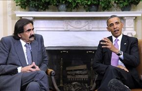 اوباما يستقبل امير قطر لبحث الأزمة السورية