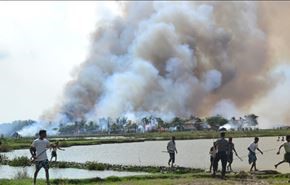 آتش زدن چند روستای مسلمان نشین در میانمار