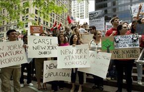 مظاهرة في نيويورك تأييدا للمتظاهرين في تركيا