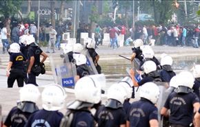 درگیری پلیس ترکیه با مردم در پایتخت