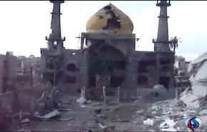 فيديو.. الدمار اللاحق بمقام السيدة سكينة في داريا