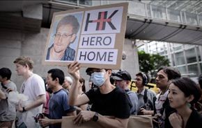 تظاهرة تاييد لسنودن في هونغ كونغ