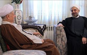 الرئيس المنتخب روحاني يلتقي رفسنجاني
