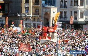 تواصل الاحتجاجات التركية منذ شهر في ميدان تقسيم
