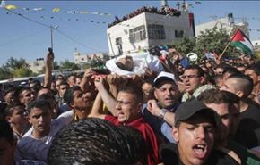 تشييع جثمان شاب دهسته سيارات الاحتلال