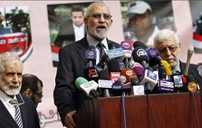 مرشد الاخوان: سنبقى بالميادين حتى يعود مرسي للحكم