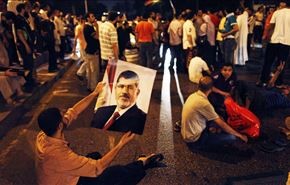 تظاهرات هواداران مرسی مقابل مقر گارد ریاست جمهوری