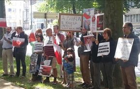نشطاء سلام في بلجيكا يحتجون على انتهاكات المنامة