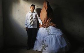 شاه داماد 15 ساله و عروس خانم 14 ساله + تصاویر