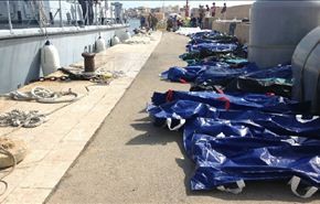 130 قتيلا في حادثة غرق مهاجرين في البحر المتوسط