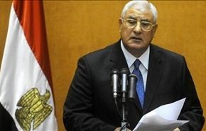 عدلي منصور: مصر ستطبق خارطة المستقبل