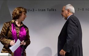 ظریف واشتون یتباحثان حول مسار المفاوضات النووية