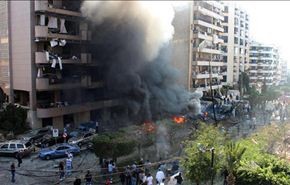 بالفيديو.. سيارة الارهابي اثناء تفجير السفارة الايرانية ببيروت