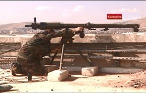 شاهد بالفيديو عمليات الجيش السوري لتأمين الاوتوستراد الدولي
