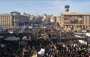 مسيرات في اوكرانيا تطالب باستقالة رموز السلطة في البلاد