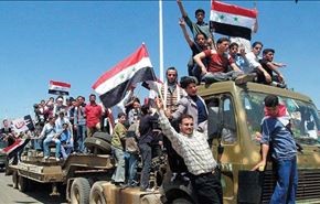حمایت ارتش سوریه از مردم عدرا دربرابر تروریست ها