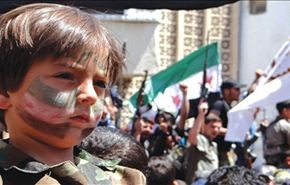 فيديو/المسلحون يستخدمون الاطفال في سوريا دروعاً بشرية