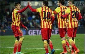 ميسي يقود برشلونة إلى ربع نهائي كأس ملك اسبانيا