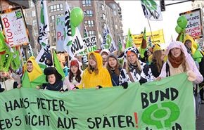 مظاهرات في برلين ضد التجارة الحرة الأميركية الأوروبية
