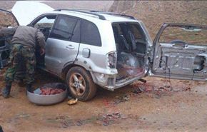 صور وفيديو/ الجيش اللبناني يفكك سيارة مفخخة في بعلبك