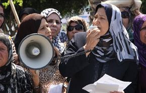 اعتصام نسائي امام مقر السفارة المصرية السابق في غزة