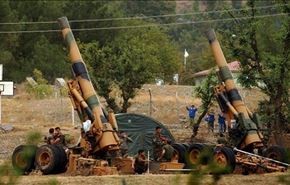توپخانه ترکیه مواضع ارتش سوریه را هدف قرار داد